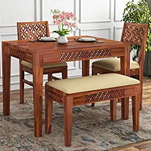 BN Furniture Solid sheesham Wood 4 Seater Dining Room Sets