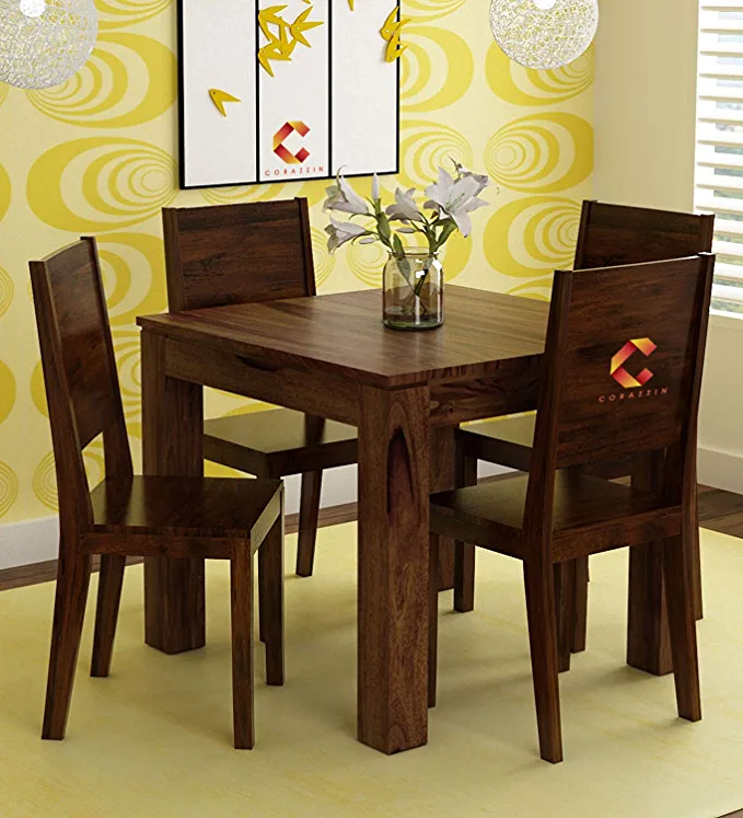 Corazzin Furniture Sheesham Wood 4 Seater Dining Table