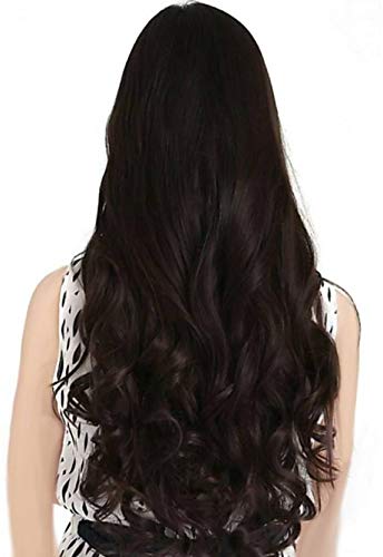 Pema Hair Extensions And Wigs Women's Natural Brown Curly/Wavy Hair Extensions